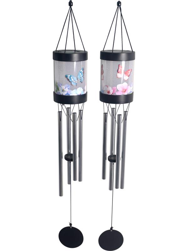 77cm Solar Butterfly Wind Chime 2 Asstd