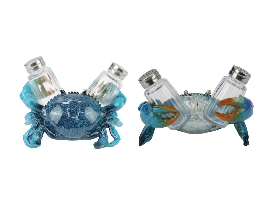 11cm Blue Crab Salt & Pepper Shaker