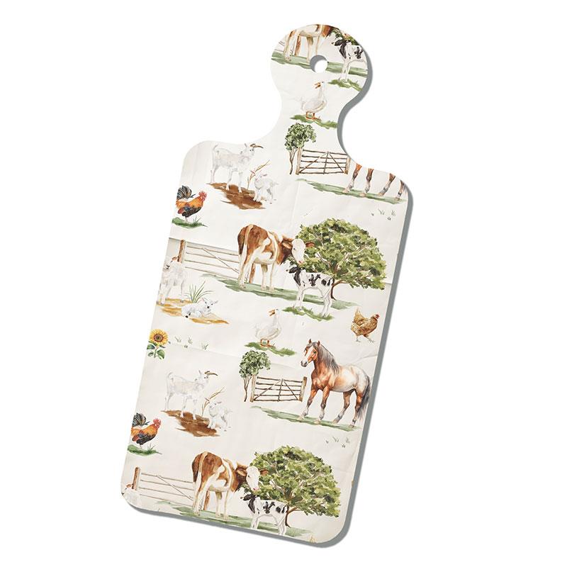 12x29cm Grazing Plate with Farmyard Design