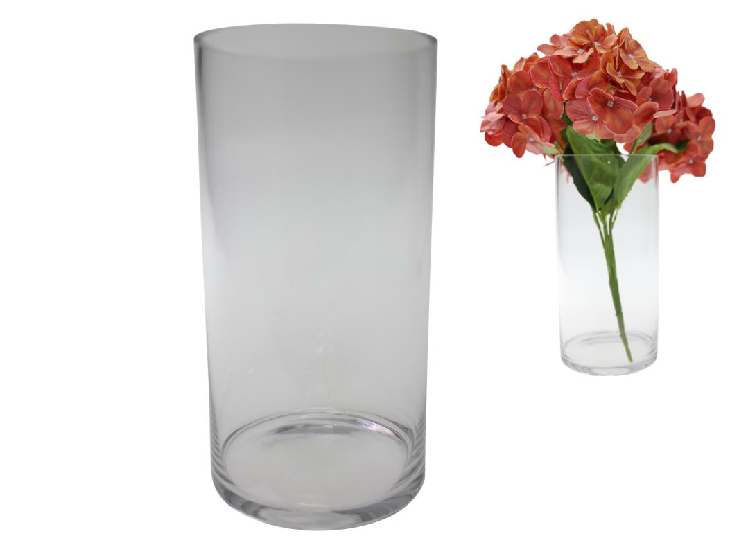 30x15cm Clear Glass Vase Cylinder