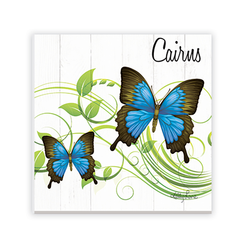 8x8cm Square Magnet Ulysses Butterfly by Kelly Lane