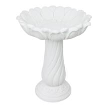59cm White Outdoor Bird Feeder with Sunflower Design