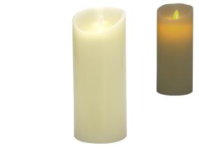 18cm Wax Candle with LED Flickering  Light (AAA Battery)