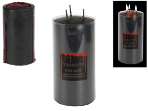 580gram Vampire Tears Pillar Candle (Bleeds Red Wax)