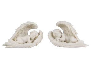 10cm Cherub Lying in Wings 2 Asstd