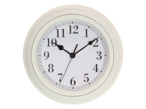 23cm Small Cream Clock (Window Box)