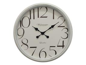55cm White Wash Decor Clock