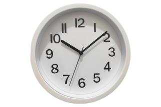 22cm Small White Numerical Clock