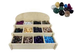 Wellness Healing Tumbled Gemstones 12 Asstd (1080=Free Display)