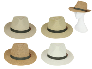 Men's Oversize Fedora Hat 4 Asstd