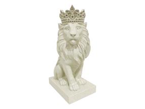 30cm Lion with Crown Decor Piece