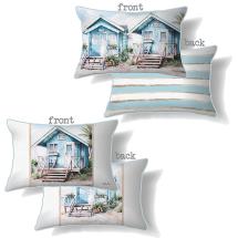 30x50cm Cushion with Coastal Beach Design 3 Asstd by Kelly Lane