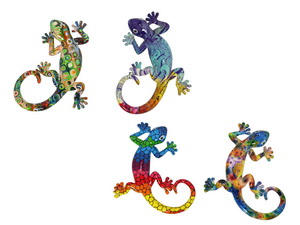 20cm Multicoloured Lizard 4 Asstd