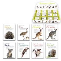 8x8cm Ceramic Magnet with Australiana Animal Design (48=Free Display) 8 Asstd