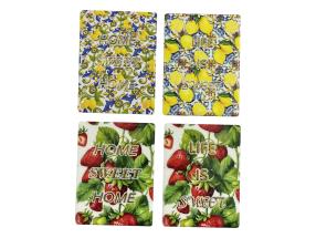Twin Fruits Hanging on Leaf Magnet 6 Asstd