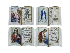8cm Inspirational Faith Magnet 4 Asstd