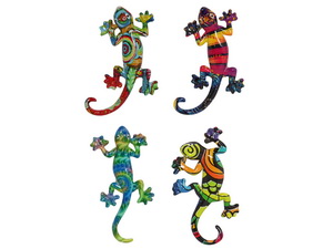 Multi Colour Lizard Magnets with Design 4 Asstd