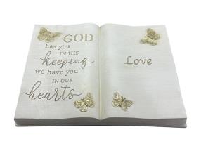 18x22cm Inspirational Memorial Book Plaque