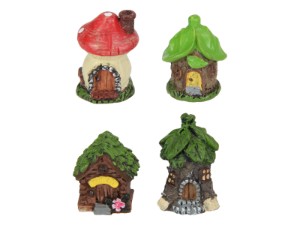 Miniature Fairy Garden House 4 Asstd