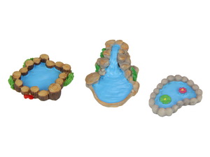 Miniature Fairy Garden Waterfall/Pond 3 Asstd