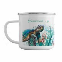350ml Enamel Mug Turtle by Kelly Lane