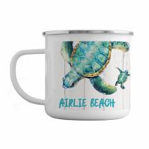 350ml Enamel Mug Starfish Turtle by Kelly Lane