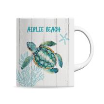 325ml Porcelain Mug Starfish Turtle by Kelly Lane