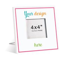 20x20cm Photo Frame (4x4" Photo)  BLANK (Window Box) *Add custom design or text*