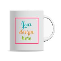 325ml Porcelain Mug BLANK with Custom Design 