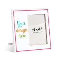 20x20cm (6x4" Photo) Portrait Photo Frame  BLANK (Window Box) *Add custom design or text*