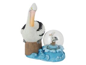 11cm Pelican on Log Waterball 2 Asstd