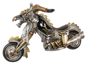 36cm Skull Hell Rider Steampunk Biker